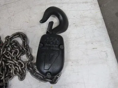 CM Model S 4 Ton Manual Chain Fall Hoist 32' 6" Lift w/Load Limiter Tested
