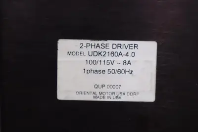 VEXTA UDK2160A-4.0 Driver 2-PHASE 100/115V~ 8A1 50/60HZ STOCK 3495A