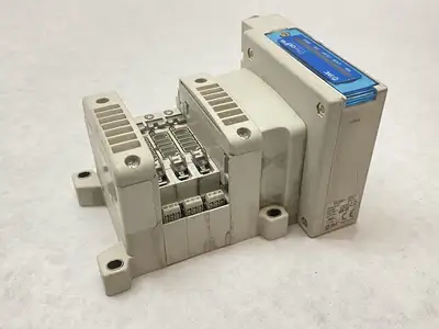 VV5QC11-03N35DAN-S | SMC  Pneumatic Plug-In Manifold 3-Station - Used