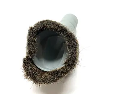Round Dust Brush Vacuum Attachment 1" Bristles Fits 1.25" Hose LOT OF 2 - Open box