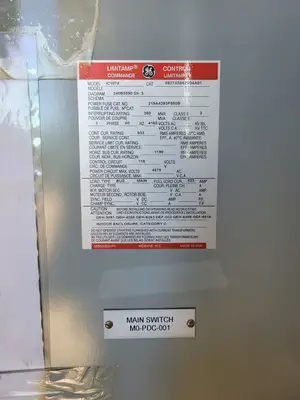 5kV Motor Control Center (MCC) Unit w/ (4) Breakers & (2) Load-Break Switches