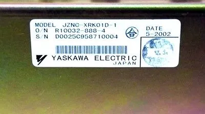 USED YASKAWA ELECTRIC JZNC-XRK01D-1 ROBOTIC CONTROLLER JZNCXRK01D1