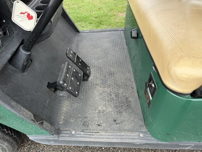 (1) 2014 E-Z-Go golf cart with a Kawasaki gas engine, includes canopy, ball carrier, fold-down winds...
