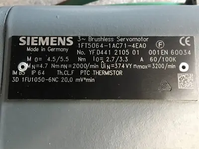 USED SIEMENS 1FT5064-1AC71-4EA0