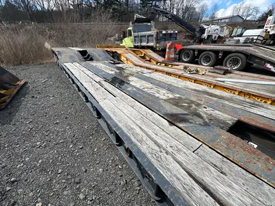 Used 1990 ROGERS 50X102 55 TON Lowboy Trailers New Jersey US | Proxy Equipment #1388619