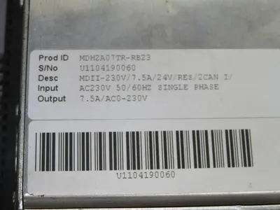 Used BALDOR MDH2A07TR-RB23 Servo Drives Texas US | Aucto #1308497