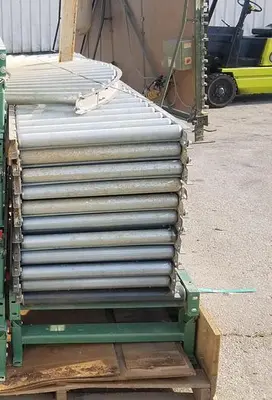 10ft Light to Medium Duty Conveyor, 21.5" Wide Rolls / 22" Between Frame, 4.5" Roller Centers
