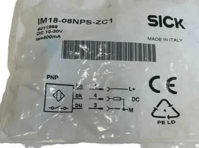 NEW SICK IM18-08NPS-ZC1 INDUCTIVE PROXIMITY SENSOR IM1808NPSZC1