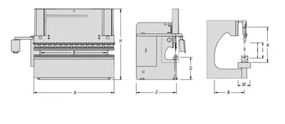 NEW 44 TON x 50" OTINUS PRO MODEL PBO-1204-PRO HYDRAULIC PRESS BRAKE