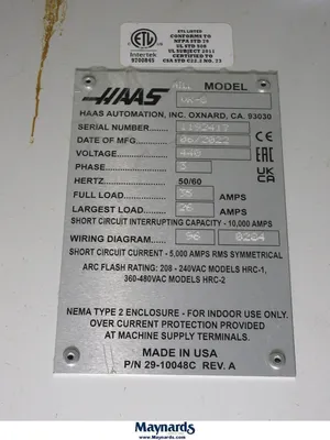 2022 HAAS VR-8 MACHINING CENTERS, VERICAL (5-Axis or More) | Prime Machinery (30)