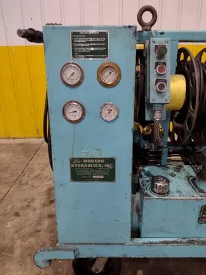 40 TON MODERN HYDRAULICS 4 CYLINDER PORTABLE HYDRAULIC DIE SETTING & SEPARATING SYSTEM: STOCK #23775