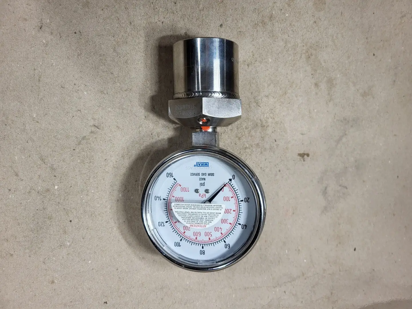 0-1100 kPa Pressure Gauge