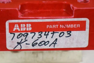 NEW ABB 709734T03 BASE MOLDING W/ POWER SENSOR ASSEMBLY K-600A