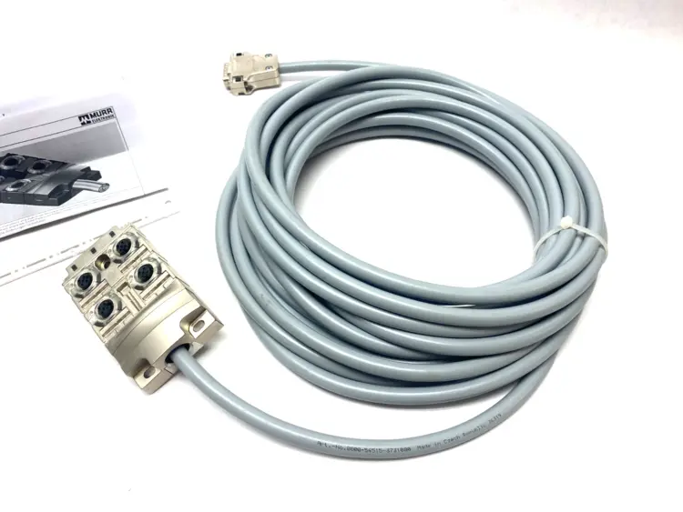Used MURRELEKTRONIK JUNCTION BOX MVP-METALL, 4XM12, 5POLE, PRE-WIRED CABLE Cable & Wire | Maverick Industrial Sales #1111094