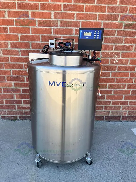 Used CHART MVE XLC 810 HE-F LIQUID NITROGEN CRYOGENIC STORAGE TANK W/ TEC 3000 Cryogenics California US | Equipment Lab #870280