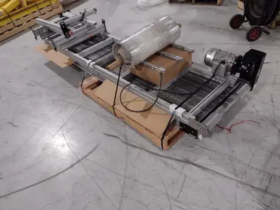 USED DORNER 3200 SERIES FLAT BELT CONVEYOR END DRIVE