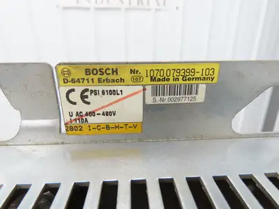 Bosch 1070079399-103 Servo Drive w/ Control Interface & Ethernet Communication