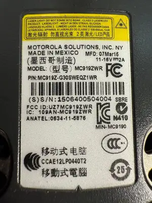 Motorola Symbol MC919ZWR Scanner MC919Z-G30SWEQZ1WR (3.5.2)