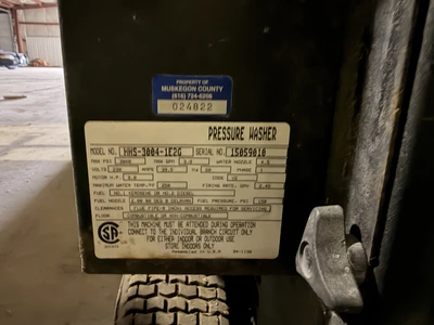 Used MI-T-M 3000 PSI HEATED POWER WASHER -  ELECTRIC Pressure Washers Michigan US | Miedema Asset Management Group #1304352