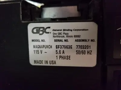 USED GBC MAGNA