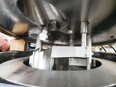 GFT V 63-U perforate basket centrifuge, Hastelloy C22.