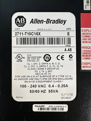Allen Bradley 2711-T10C15X /E FRN 4.48 100-240V 0.4-0.25A (12.5.7)