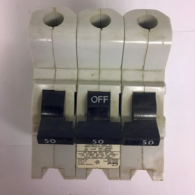 Federal Pioneer 3 Pole 50 Amp Type NA Push-In Breaker