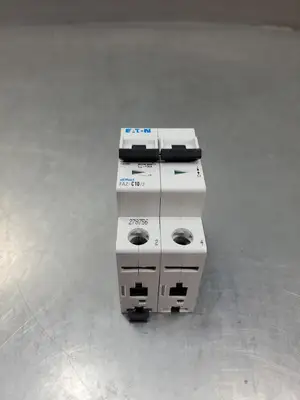 USED Eaton FAZ-C10/2 2-Pole Miniature Circuit Breaker, 75A, 400V
