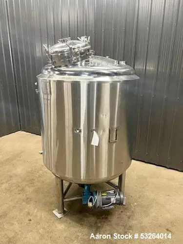 INOX Industries 275 Gallon Jacketed Reactor With Agitator