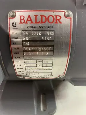 Used BALDOR 34-1812-1482 Industrial Controls Ohio US | Surplus Asset Holdings #1243114