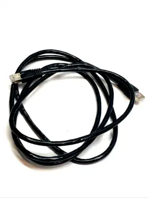 USED TRIPP LITE SHIELDED ETHERNET PATCH CABLE 7' CAT6A BLACK RJ45 M/M