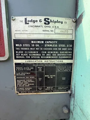 LODGE & SHIPLEY 2CT24 Shearing Equipment | ListingHippo (3)