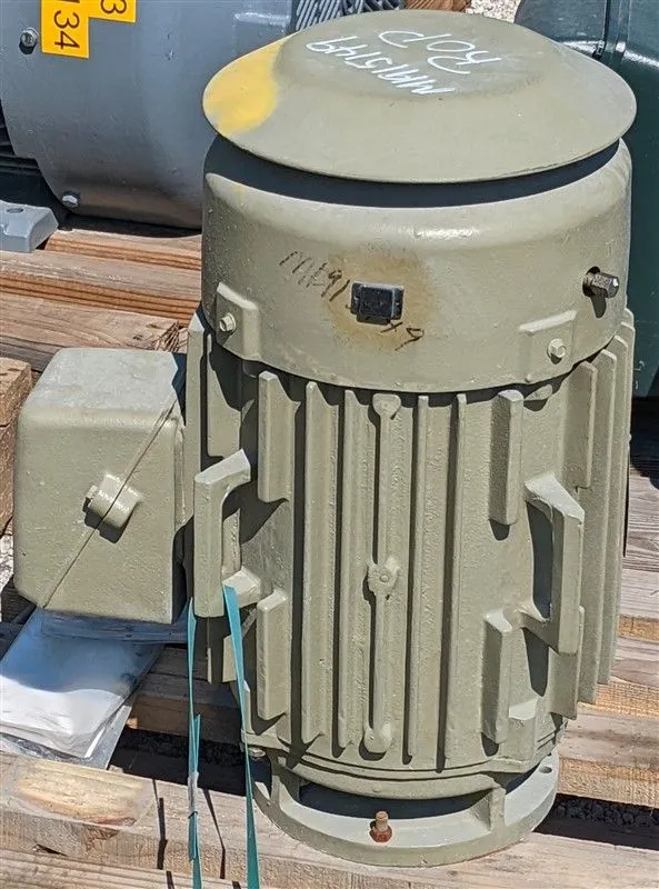 Rebuilt 20 HP 3540 RPM GE Vertical Motor 5KS256XAE5725A L2561P10 Frame 460V EOK
