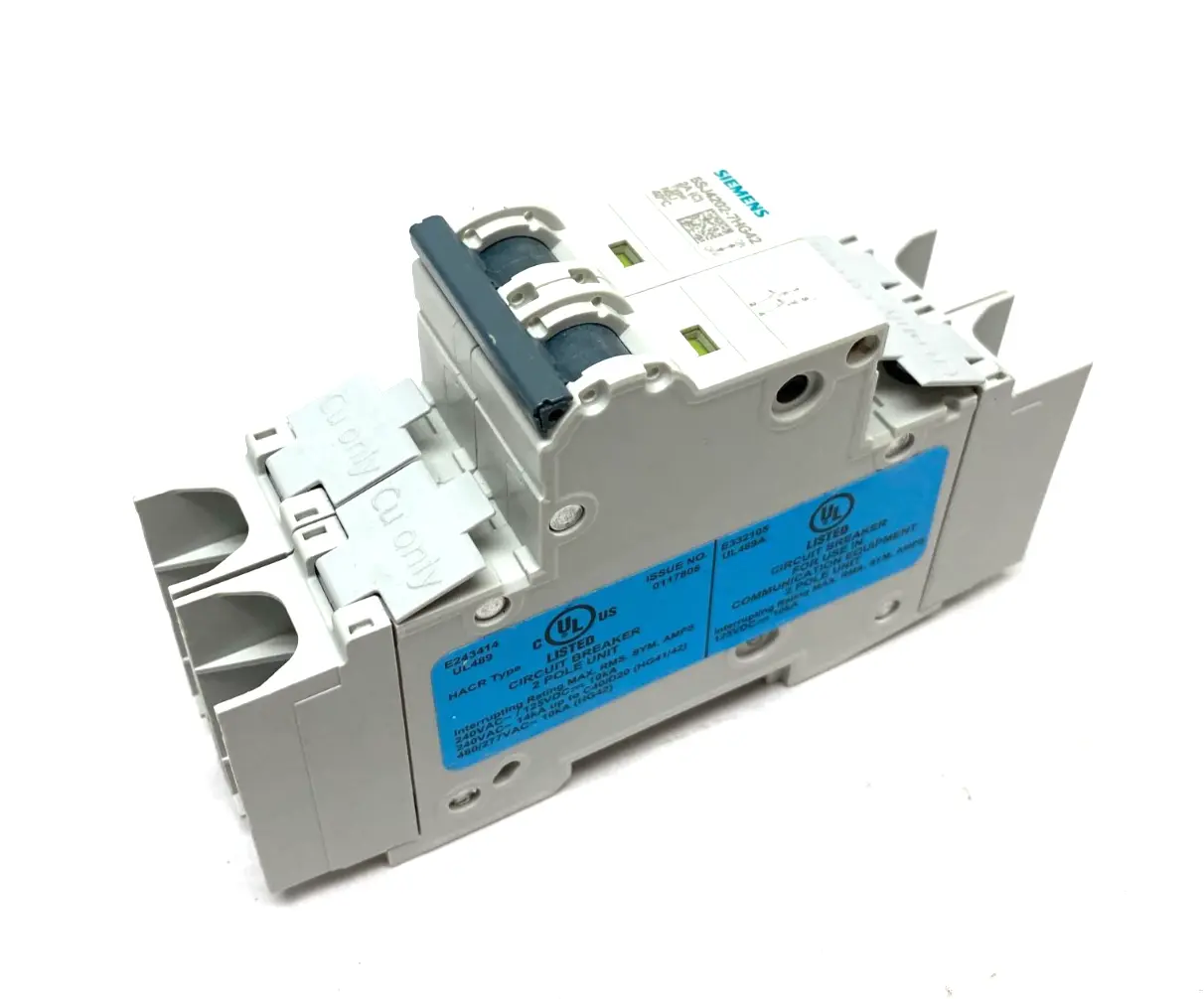 USED SIEMENS MINIATURE CIRCUIT BREAKER 2-POLE