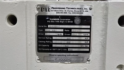 4.5" PTI Water Ring Pelletizing Line, Vented Barrel