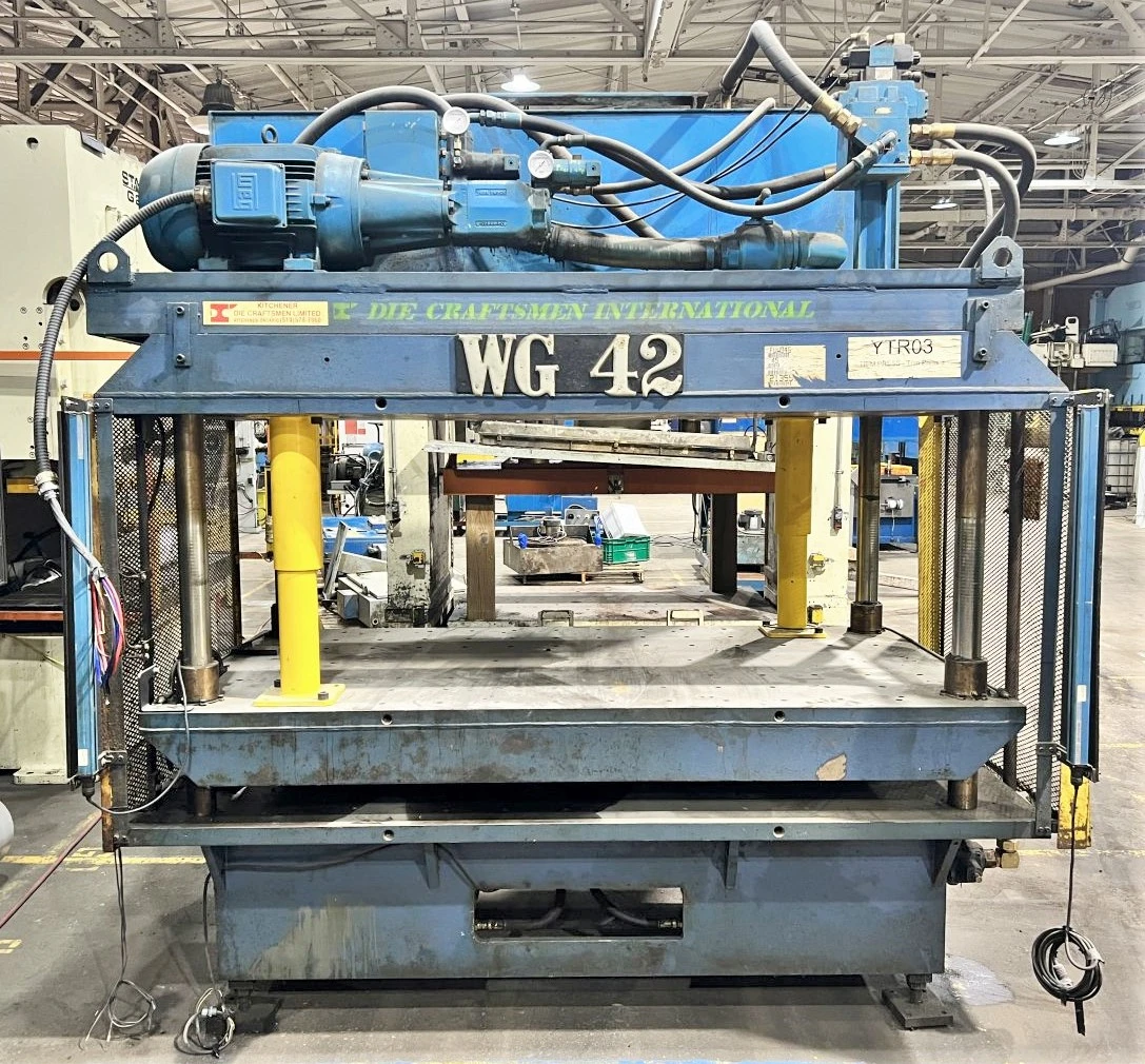 USED 2000 DIE CRAFTSMEN INTERNATIONAL DIE CRAFTSMEN INTERNATIONAL WG-42 PRESS