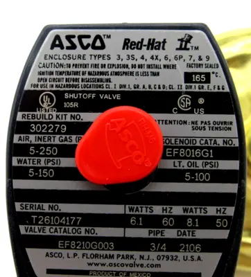 NEW ASCO EF8210G003 SOLENOID VALVE