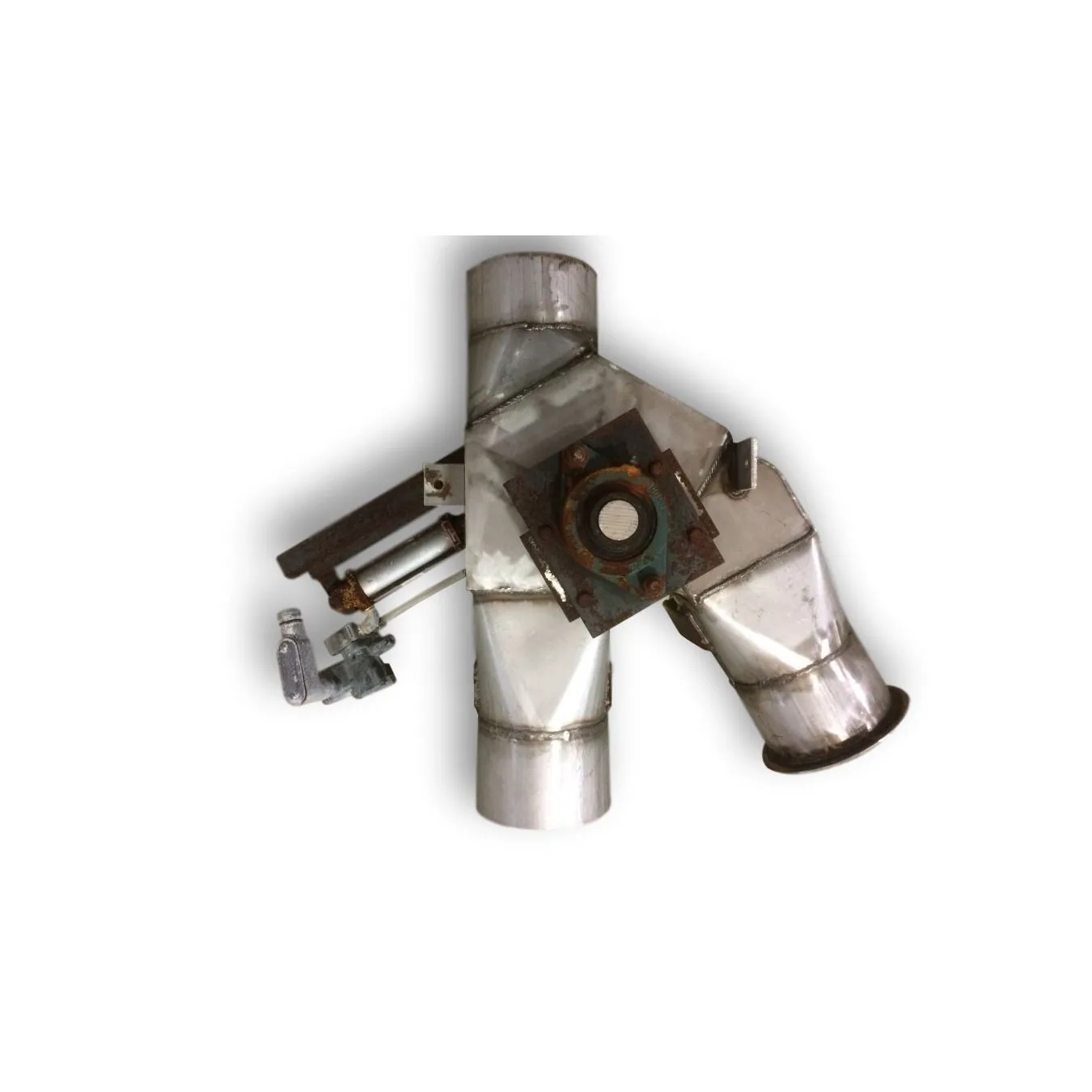 Used 6" Stainless steel Dry Bulk Reject Gravity Diverter Valve