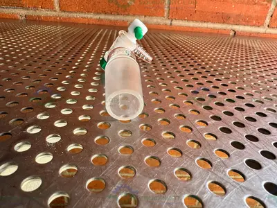 Used CHEMGLASS FLOW CONTROL ADAPTER, 90 DEGREE, 24/40 INNER JOINT, W/ PTFE STOPCOCK Glassware - Other California US | Equipment Lab #1411869