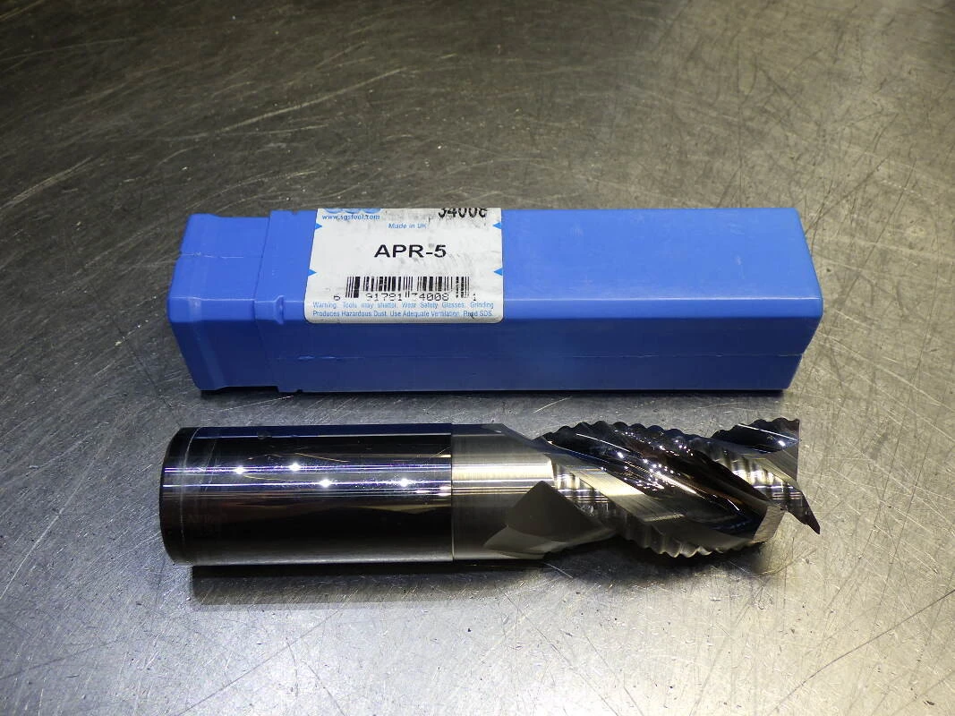Kyocera / SGS 1" 3 Flute Coolant Thru Carbide Cr Endmill .03 R 34008 (LOC2903C)