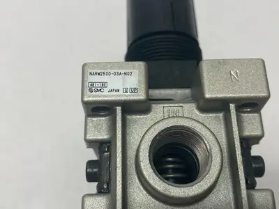 USED SMC MODULAR 3-REGULATOR MANIFOLD 1/4" NPT
