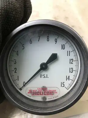 Helicoid E1P3C5A0D000 4″ Air Pressure Gauge 0-15PSI