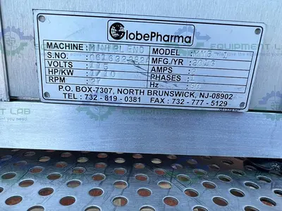 USED GLOBEPHARMA MINIBLEND MNB-1  LAB V-BLENDER 1/10 HP, 115V, MFG 2016