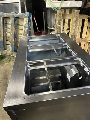 174-0201 Delfield 48" Self Contained Sandwich Prep Table Cooler