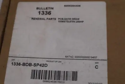 NEW 1336-BDB-SP42D PCB BOARD ALLEN BRADLEY 575 VAC 250 HP #GF-645