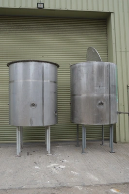 2,200L S/S JKTD Enclosed Mixing Tank