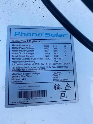 USED PHONO SOLAR PS315P 24/T
