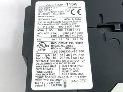 USED BENEDICT K3-115A00