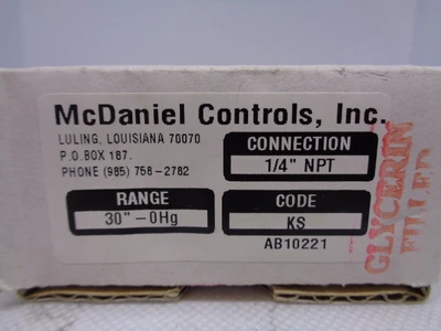 NEW MCDANIEL CONTROLS INC. AB10221