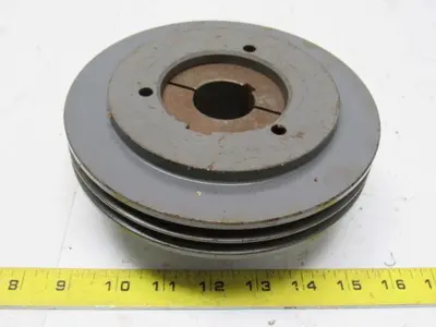 Browning 2Q3V69 Cast Iron Pulley Sheave 2 Groove Split Taper 1-3/8" Bore